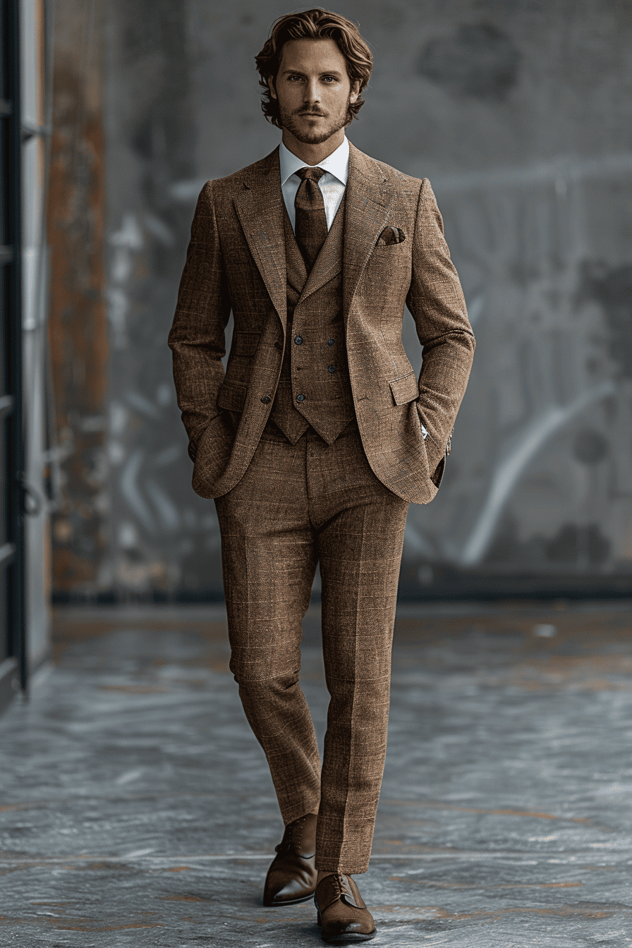 Sand Linen Wedding Suit — Custom Made to Measure