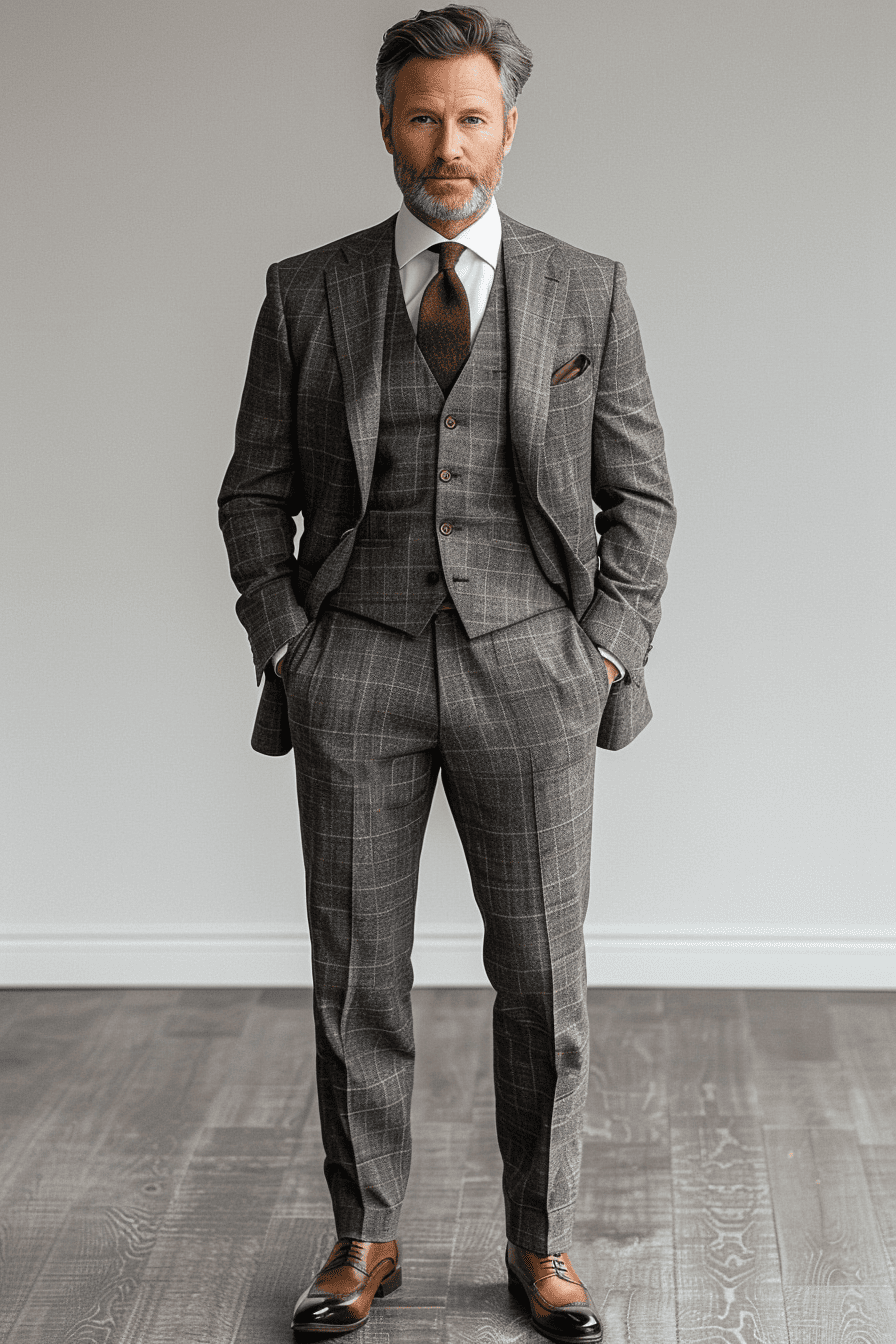 Silver Silk Blend Prom Suit — Custom Made to Measure