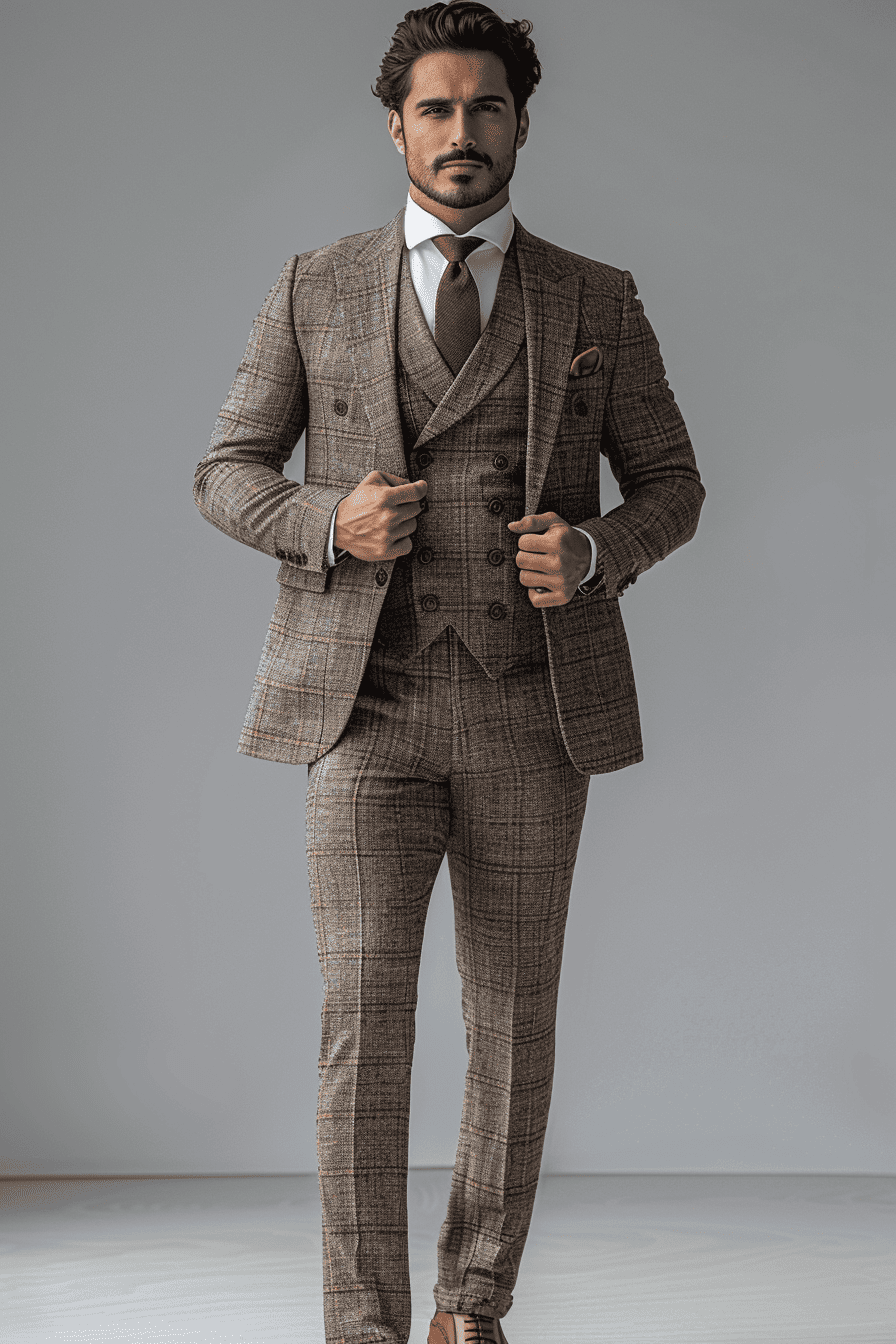 Silver Silk Blend Cocktail Party Suit — Custom Made to Measure