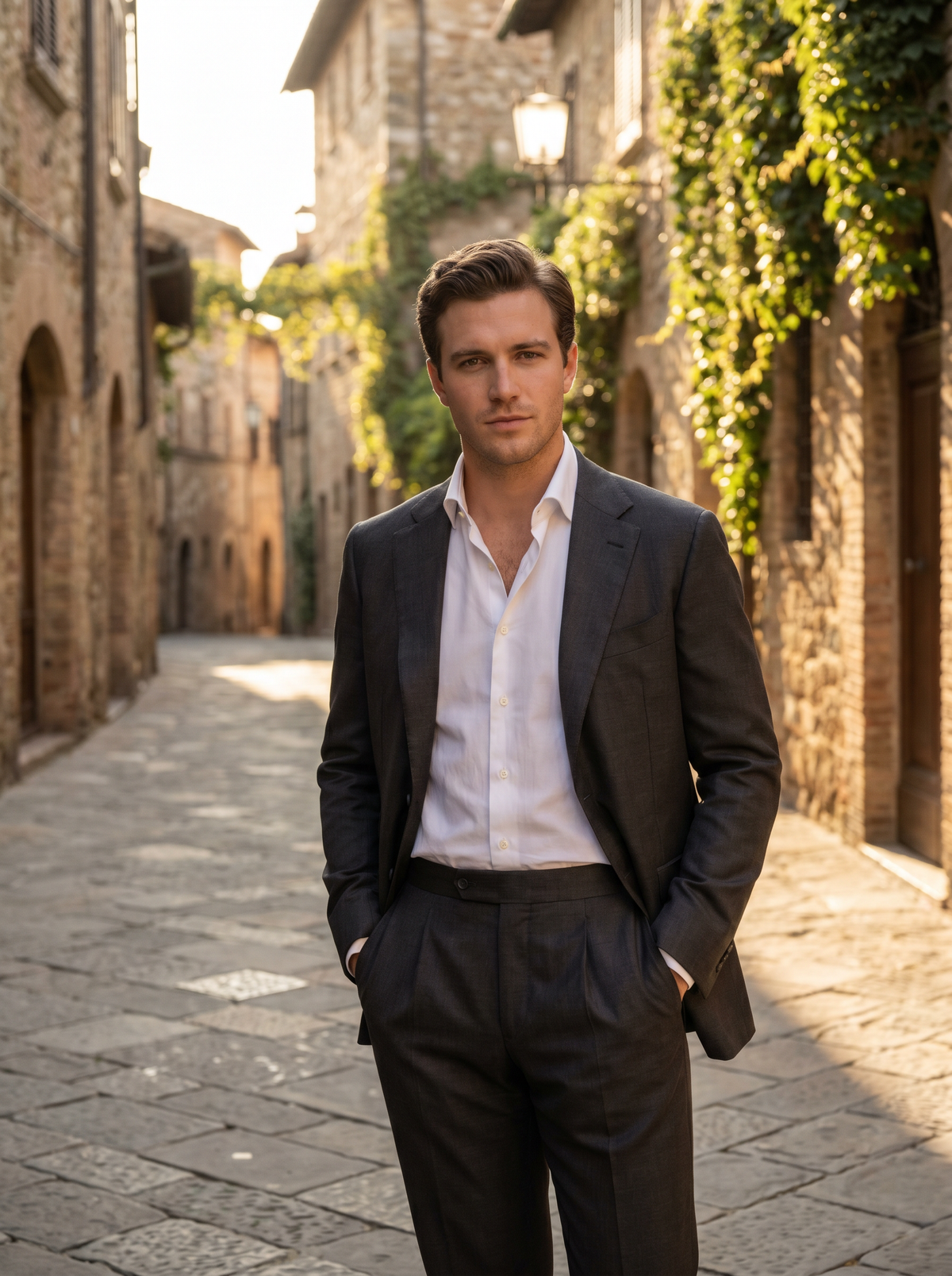 Charcoal Silk Blend Suit — Custom Made to Measure
