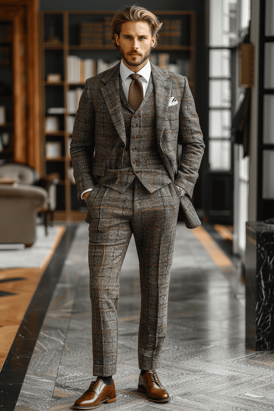 Charcoal Gray Flannel Suit — Custom Made to Measure