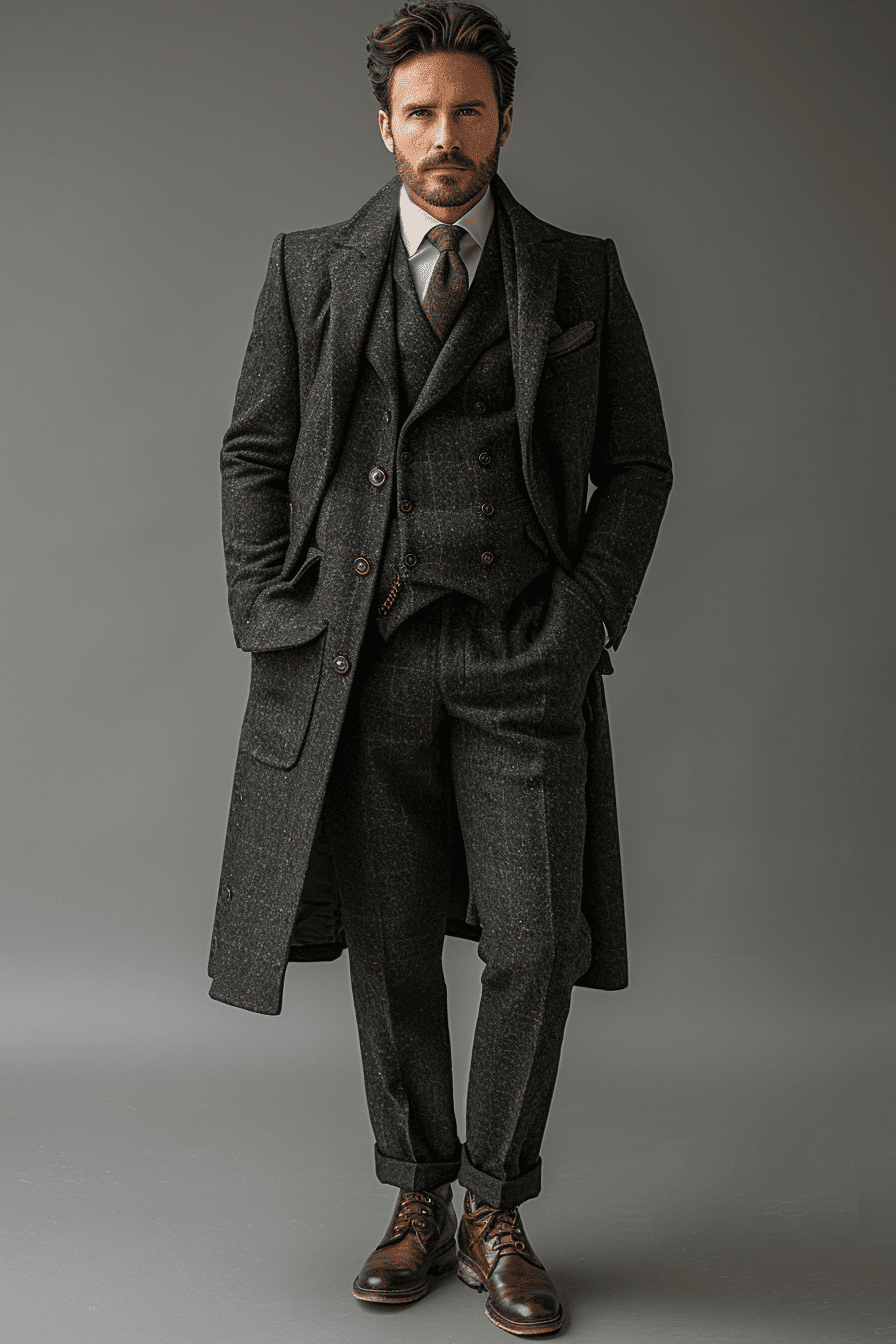 Charcoal Grey Wool Graduation Suit — Custom Made to Measure