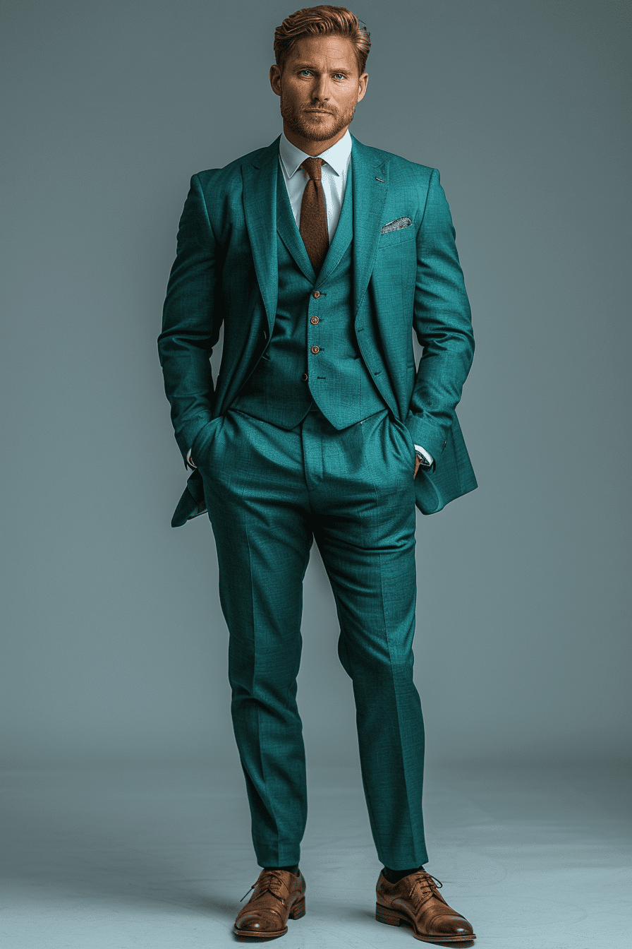 Cobalt Blue Linen Graduation Suit — Custom Made to Measure