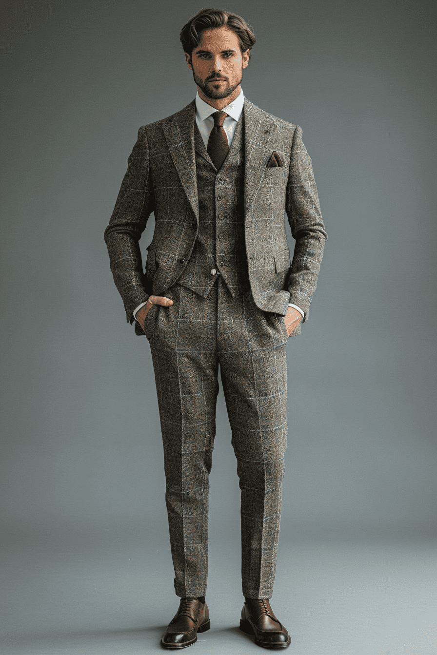 Dove Gray Cotton Graduation Suit — Custom Made to Measure