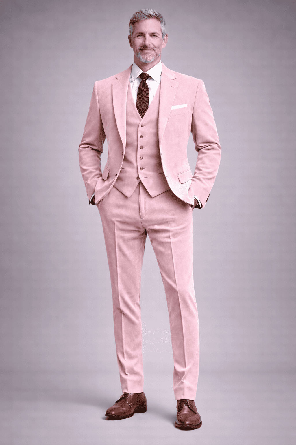 Light Pink Linen Father of the Bride Suit — Custom Made