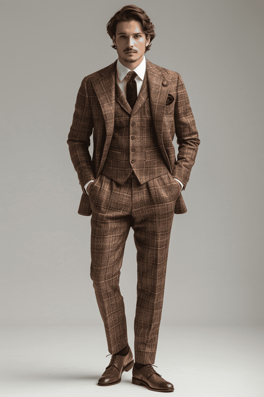 Espresso Silk Blend Father of the Bride Suit — Custom Made