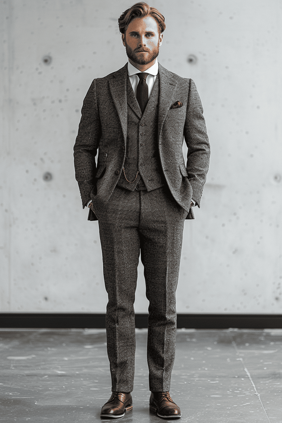Gray Cashmere Blend Suit — Custom Made to Measure