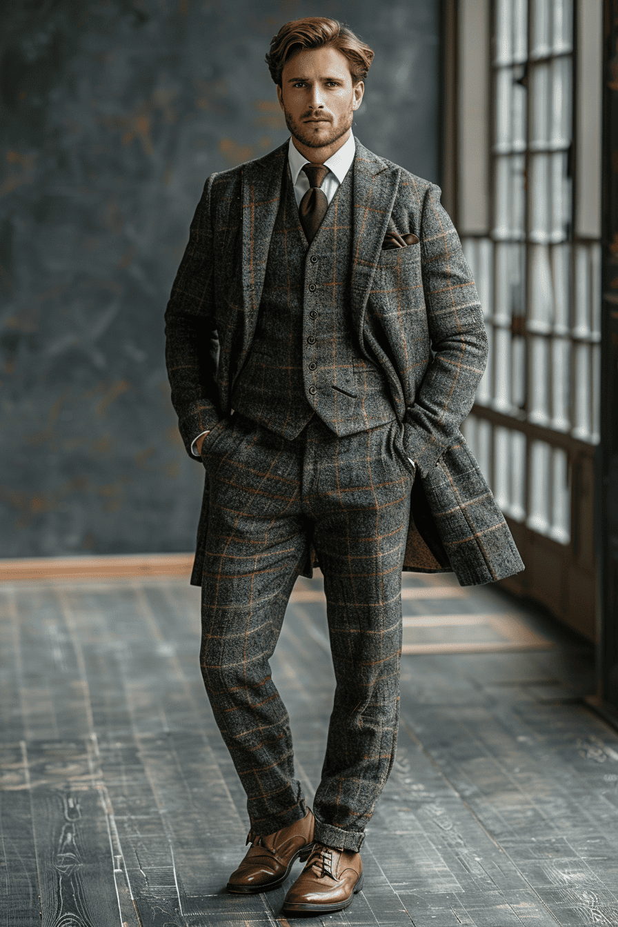 Gray Linen Graduation Suit — Custom Made to Measure