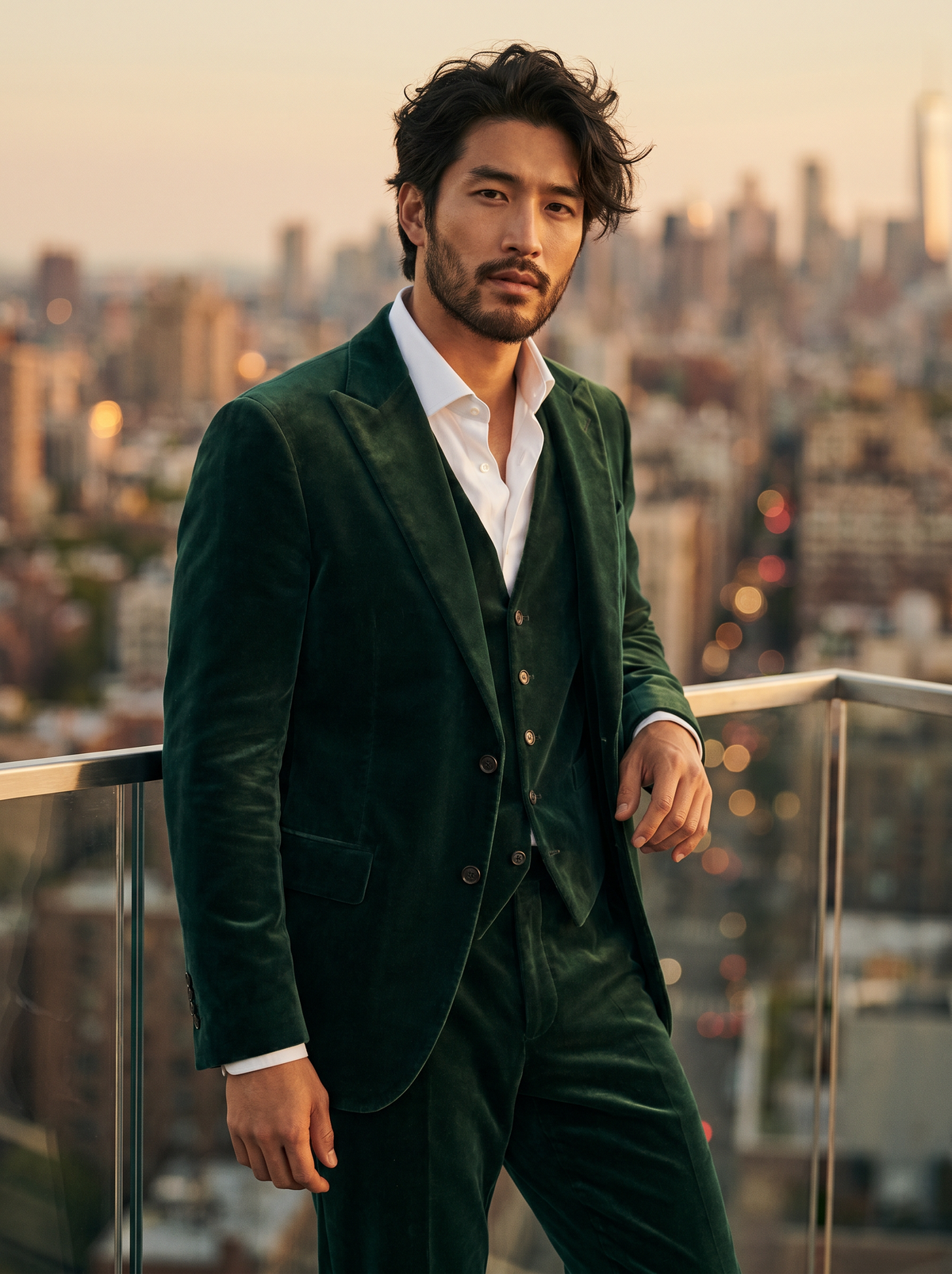 Green Velvet 3-Piece Suit — Custom Made to Measure