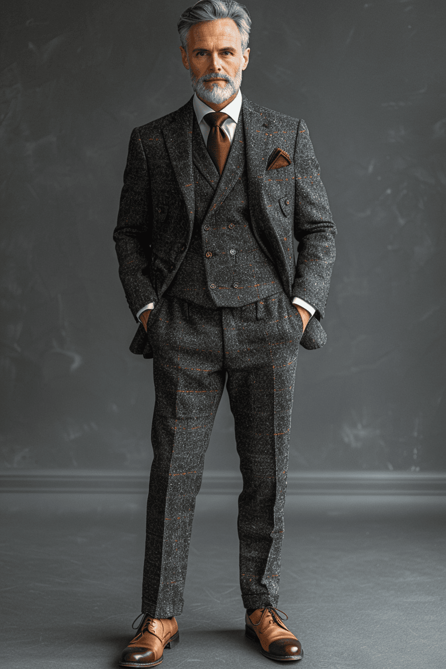 Grey Linen Graduation Suit — Custom Made to Measure