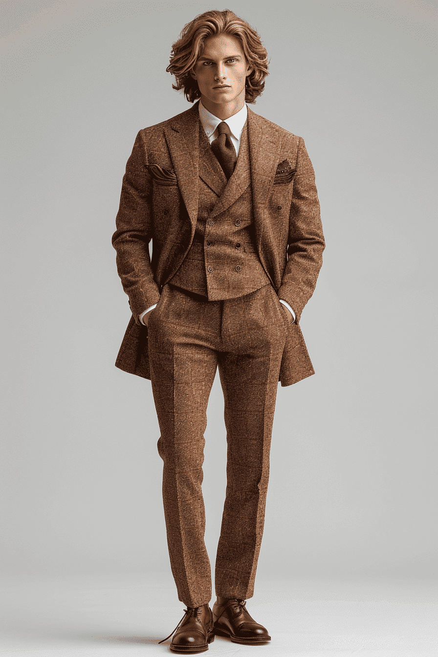 Teal Wool Graduation Suit — Custom Made to Measure