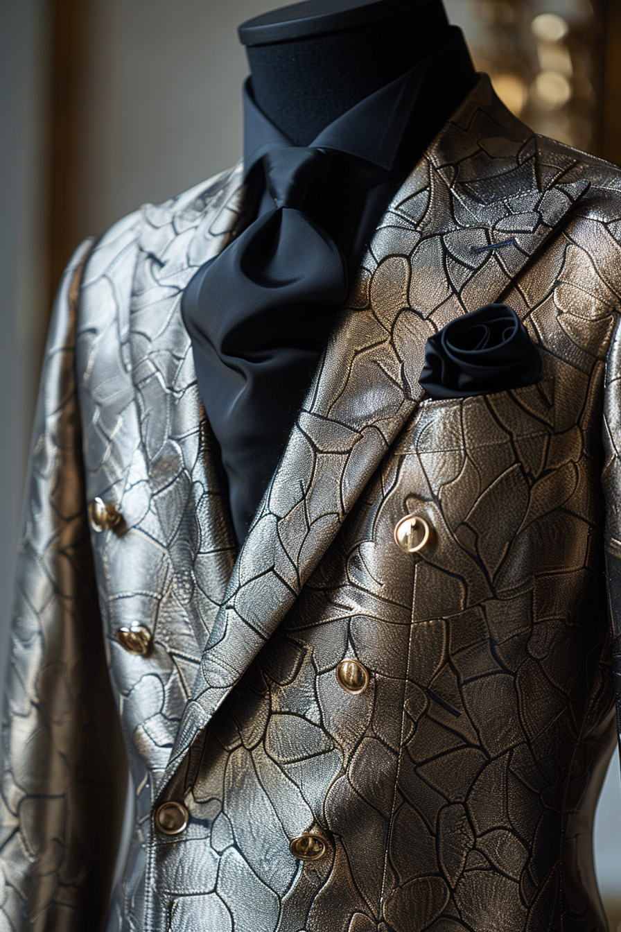 Silver Cotton Suit — Custom Made to Measure