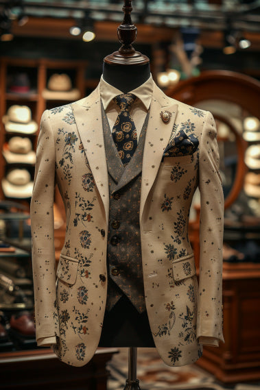 Cream Cotton Suit — Custom Made to Measure