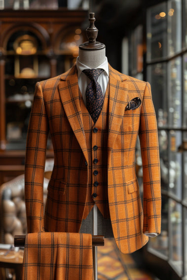 Tan Wool Suit — Custom Made to Measure