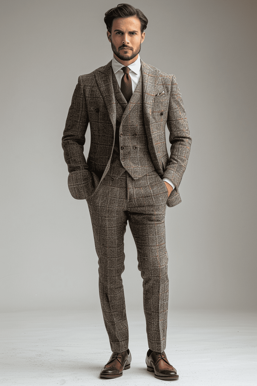 Light Gray Cashmere Blend Suit — Custom Made to Measure
