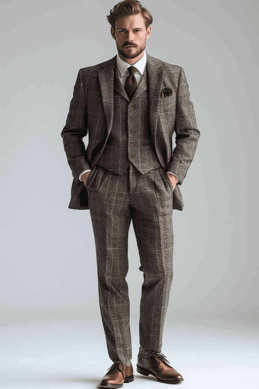 Light Gray Flannel Suit — Custom Made to Measure