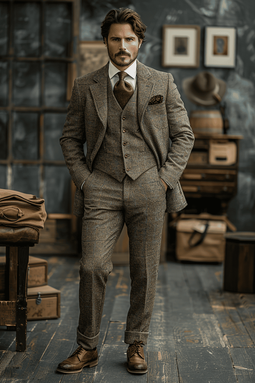 Light Gray Velvet Graduation Suit — Custom Made to Measure