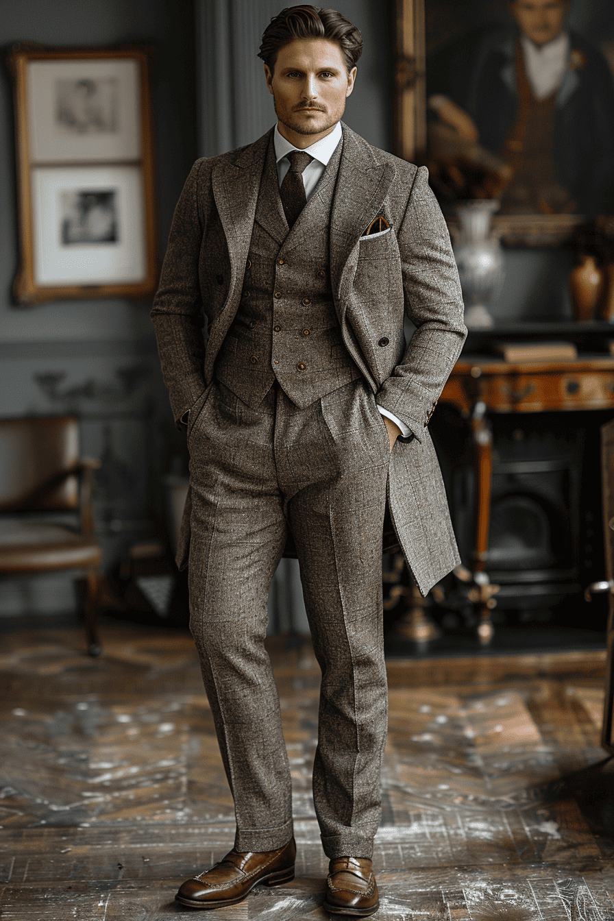 Light Grey Flannel Suit — Custom Made to Measure