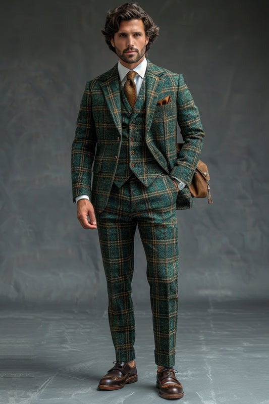 Mint Flannel Suit — Custom Made to Measure
