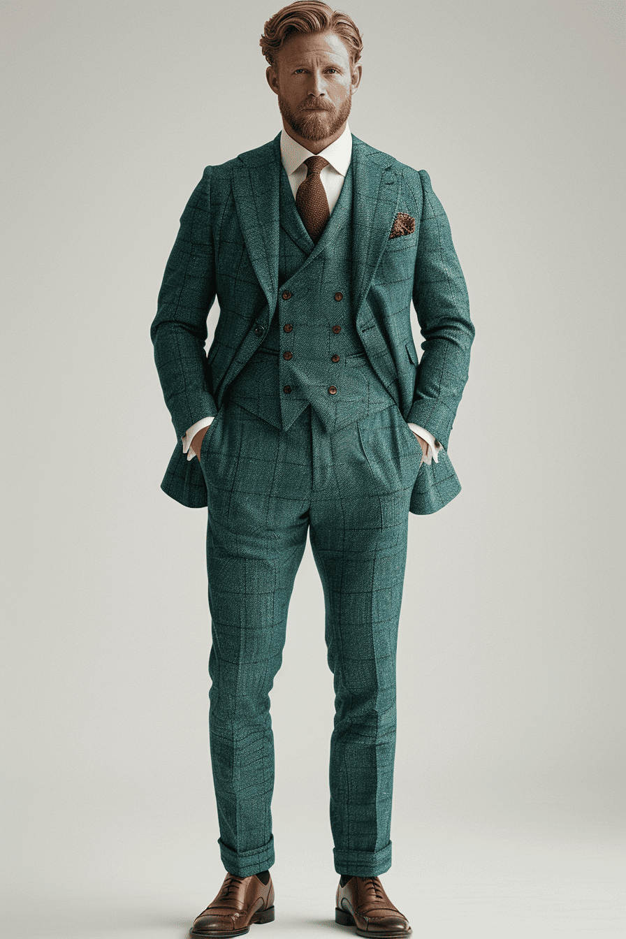 Navy Blue Linen Graduation Suit — Custom Made to Measure