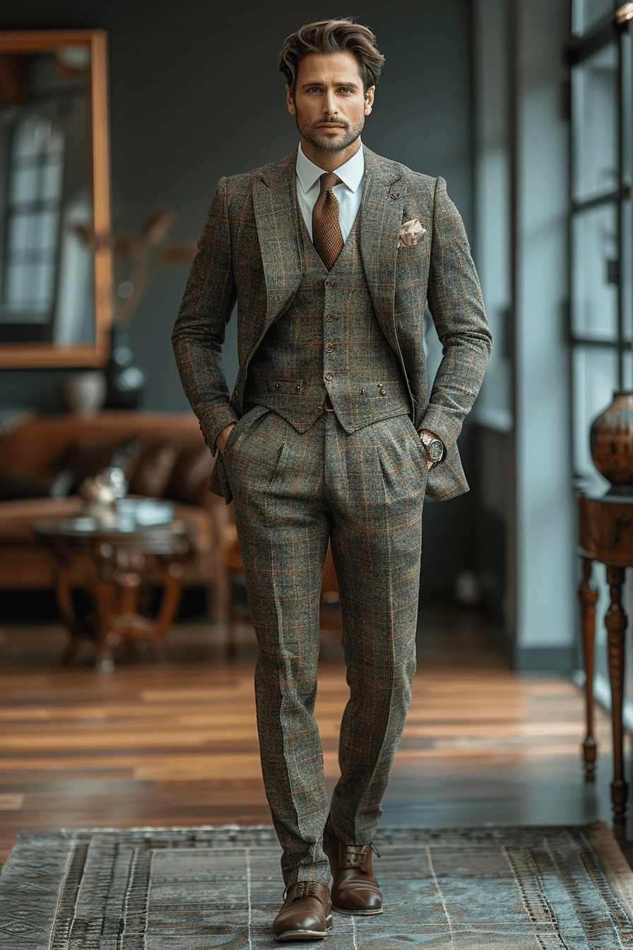Pistachio Flannel Suit — Custom Made to Measure