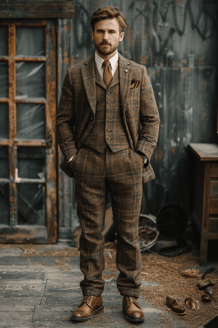 Sage Beige Cotton Graduation Suit — Custom Made to Measure