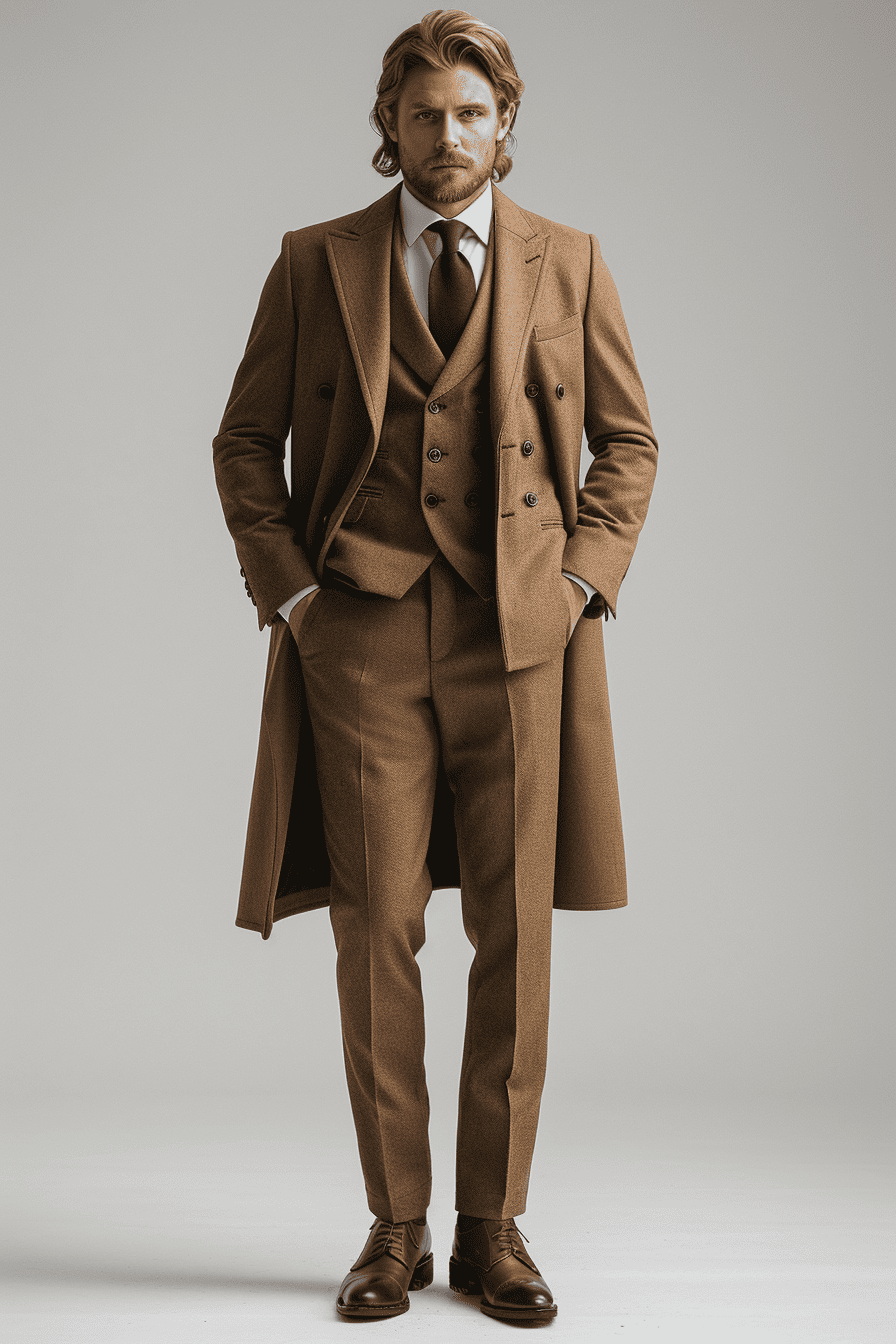 Sand Cotton Graduation Suit — Custom Made to Measure
