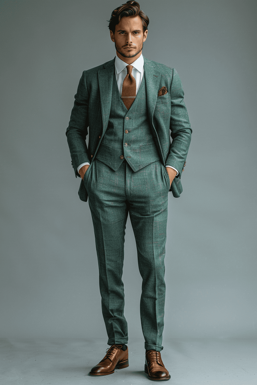 Seafoam Linen Graduation Suit — Custom Made to Measure