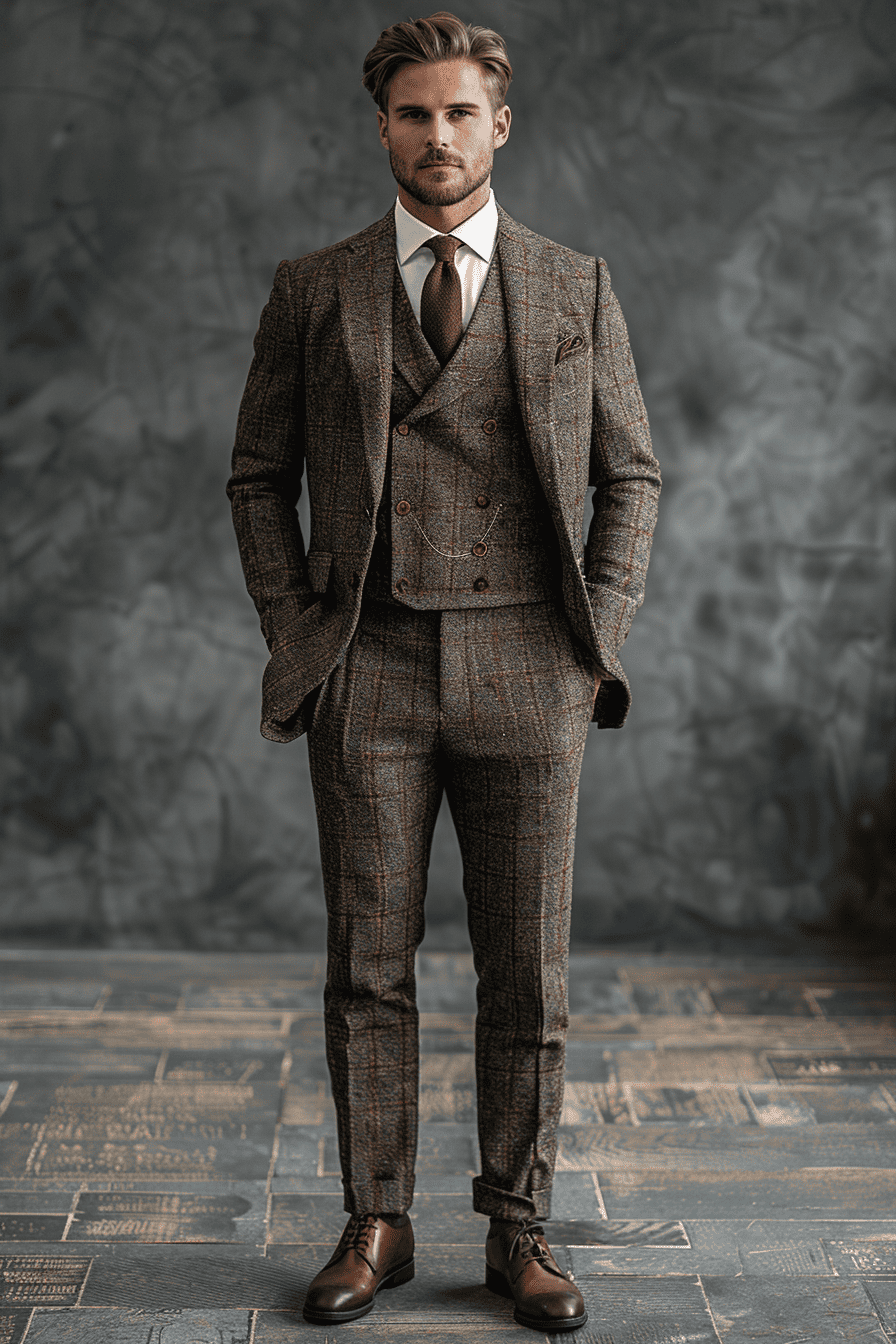Silver Linen Father of the Bride Suit — Custom Made