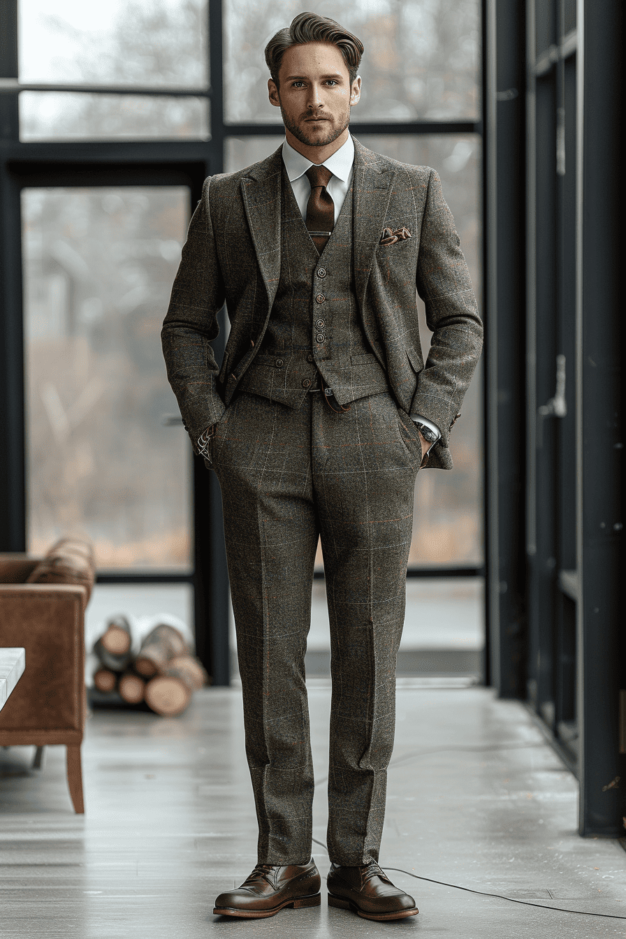 Stone Cotton Graduation Suit — Custom Made to Measure