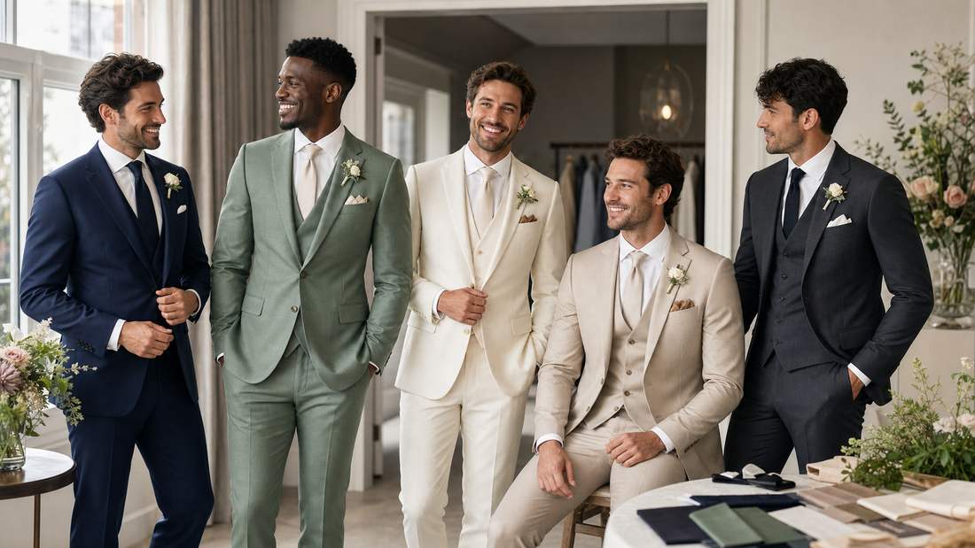 The Complete Guide to Wedding Suit Colours for 2026