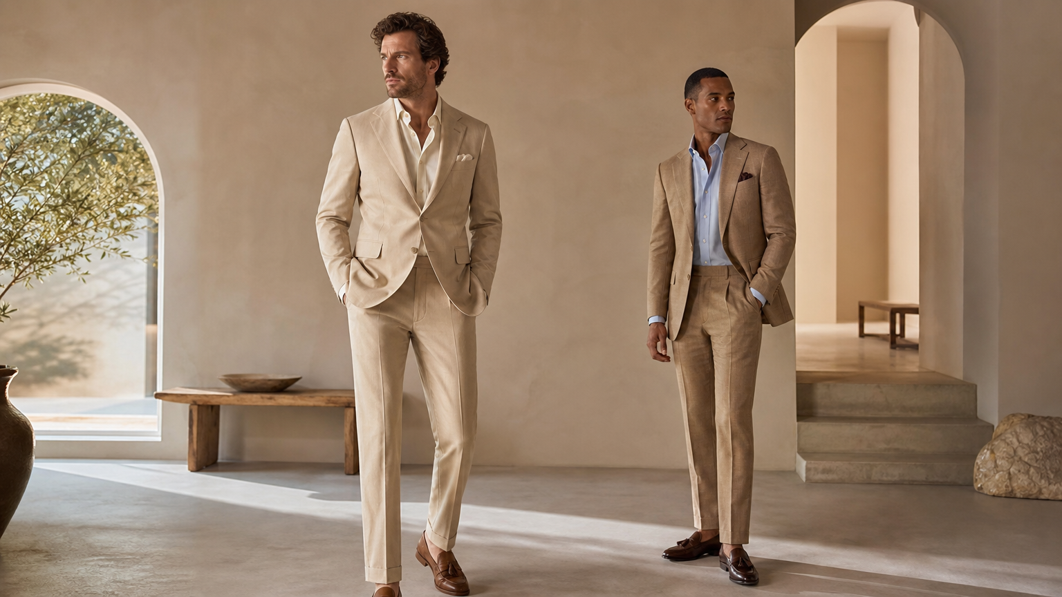 Beige & Tan Suits | Custom Made & Made to Measure