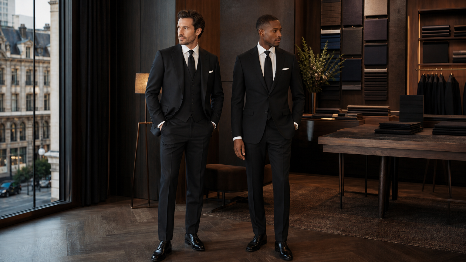 Black Wool Suits | Custom Made to Measure