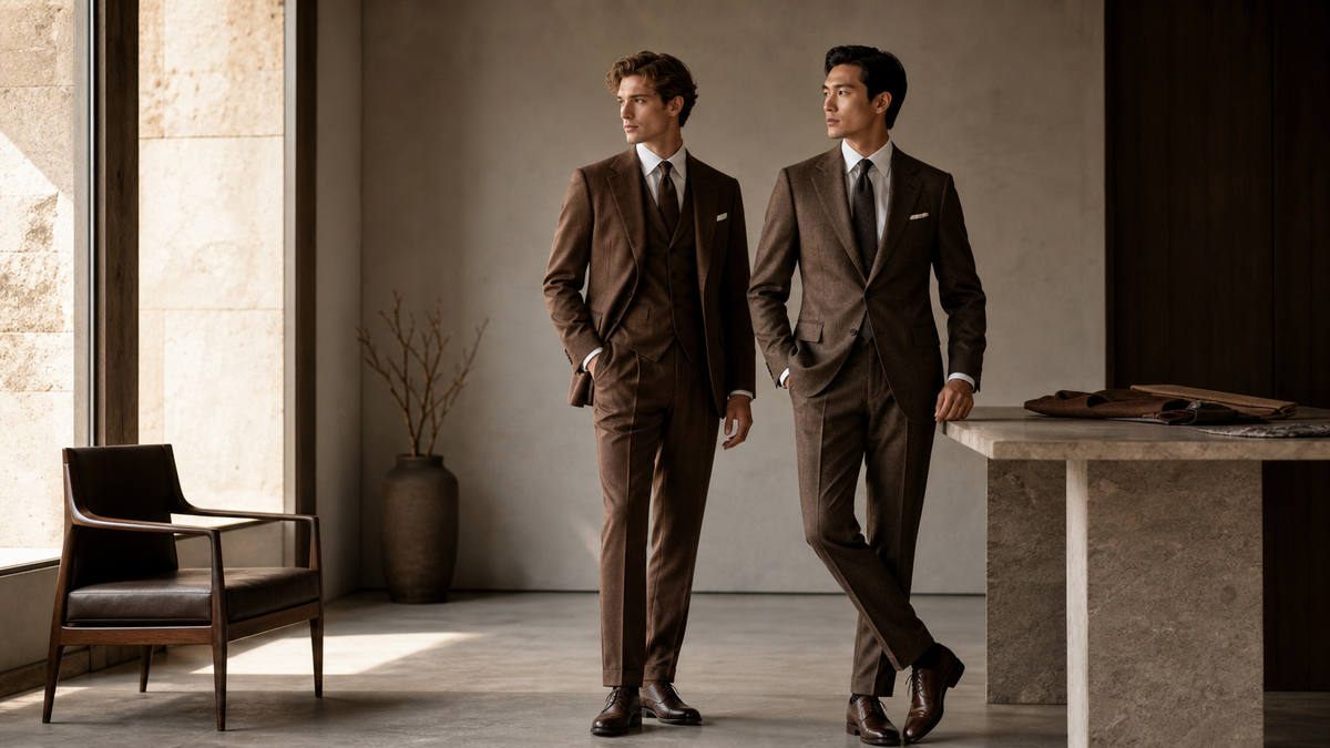 Brown Suits | Custom Made & Made to Measure