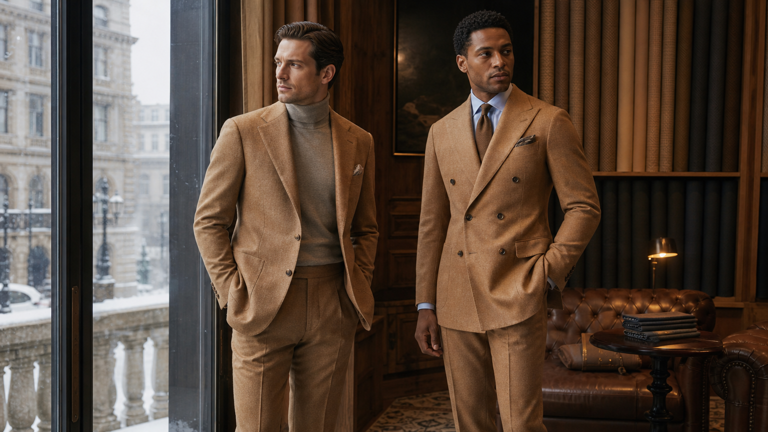 Camel Wool Suits | Custom Made to Measure