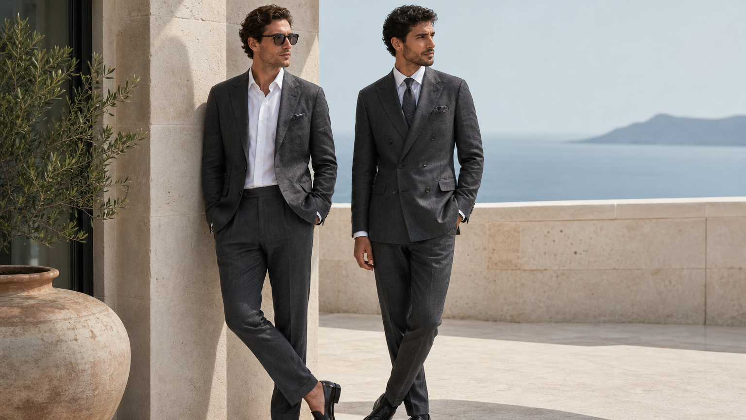 Charcoal Linen Suits | Custom Made to Measure