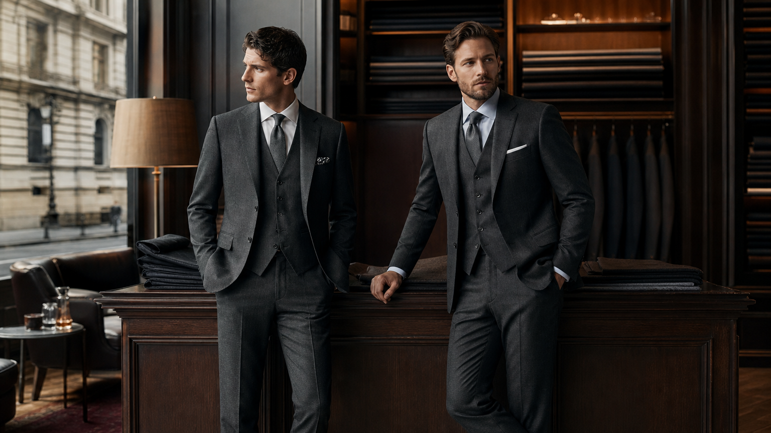 Charcoal Wool Suits | Custom Made to Measure