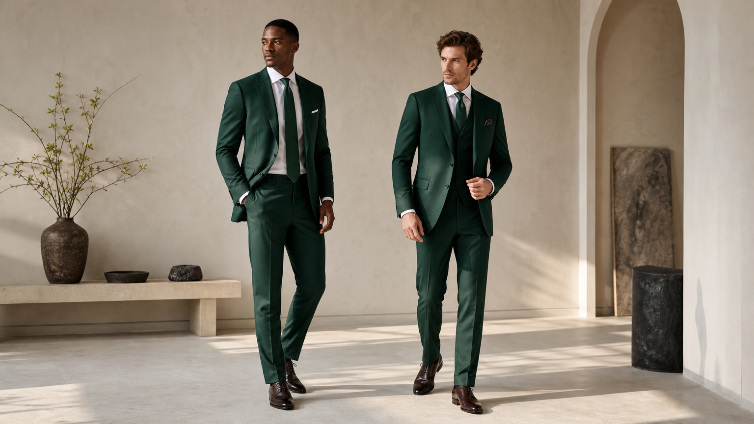 Custom Emerald Green Suits