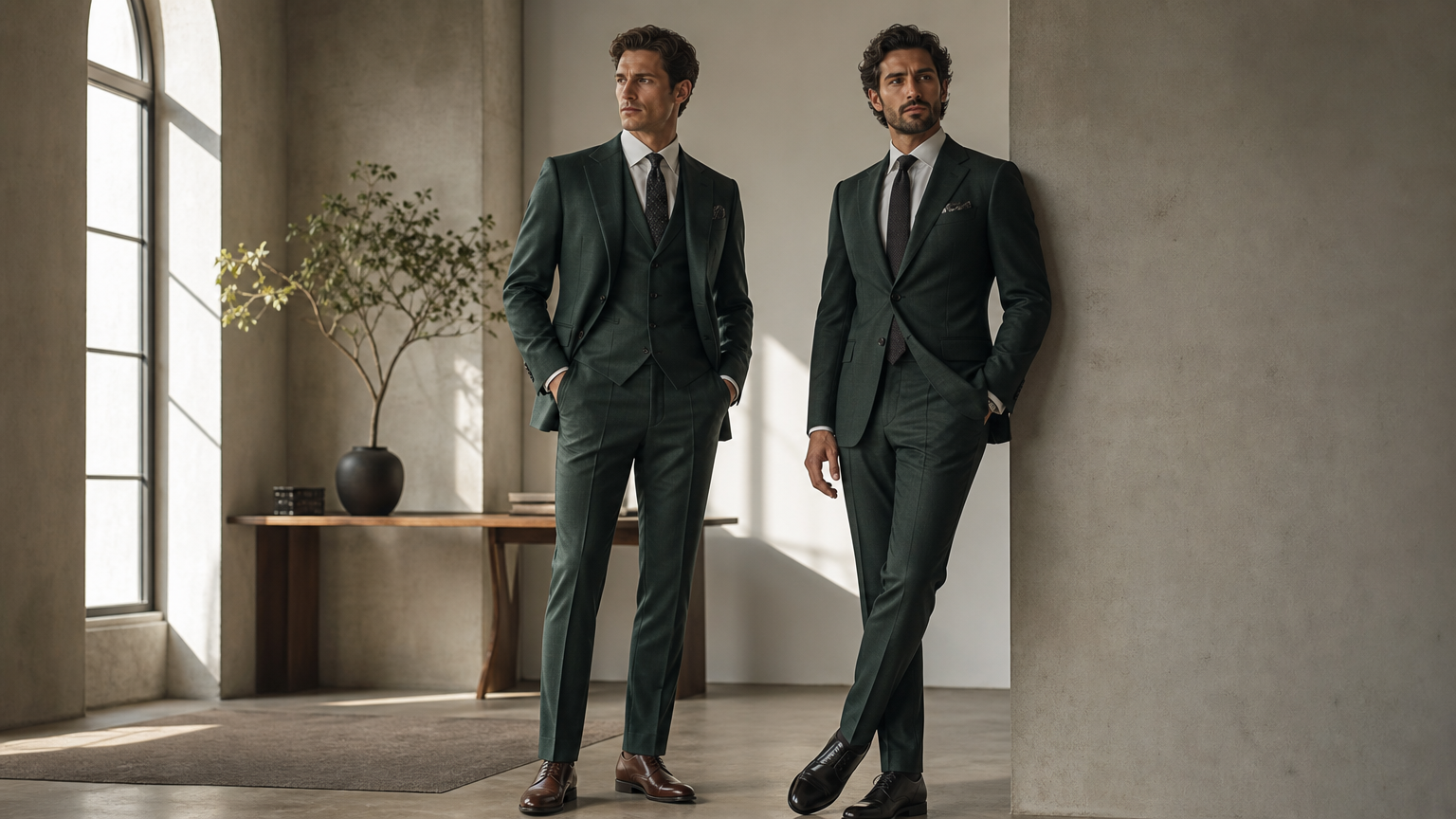 Custom Forest Green Suits
