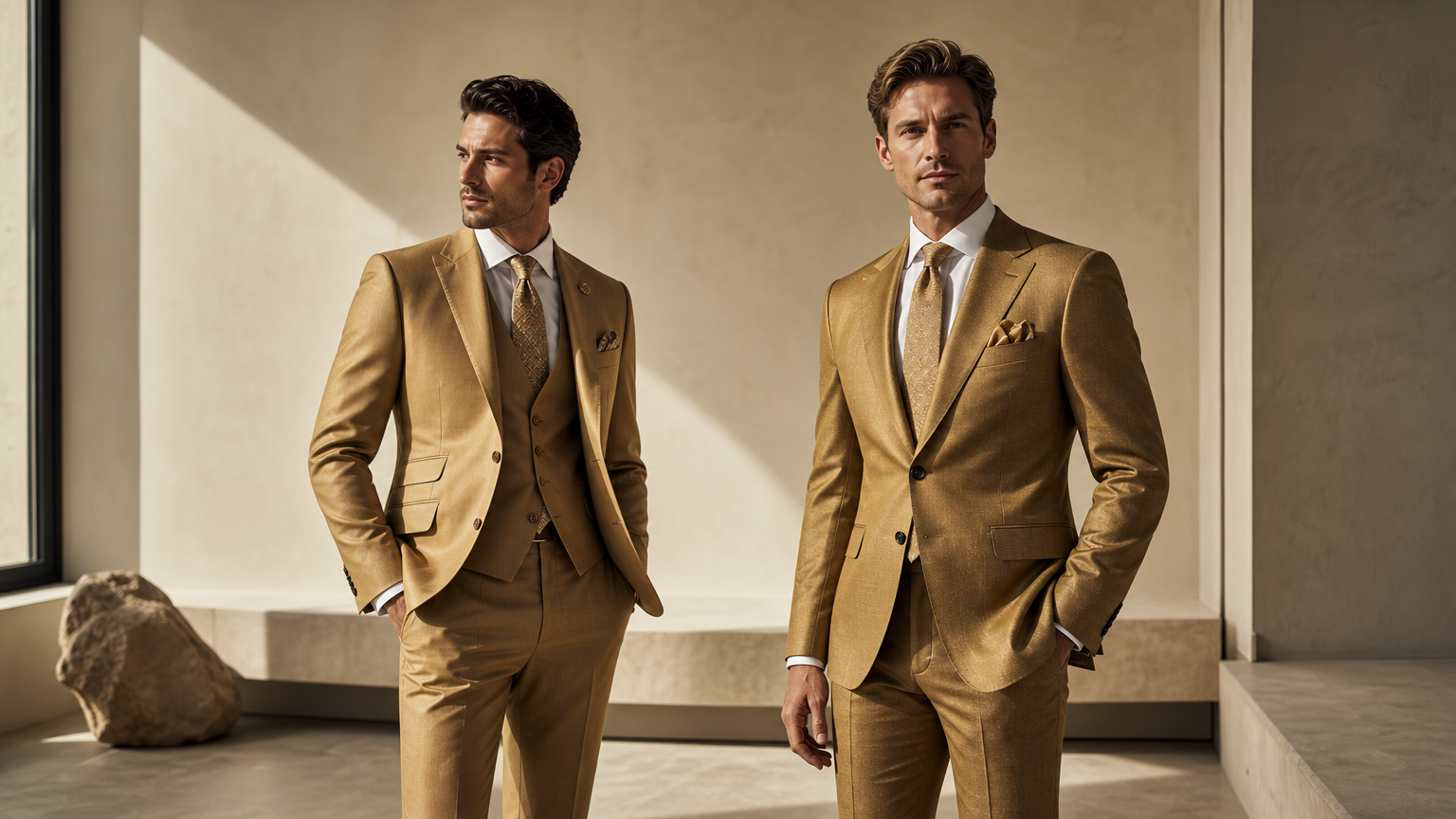 Custom Gold Suits