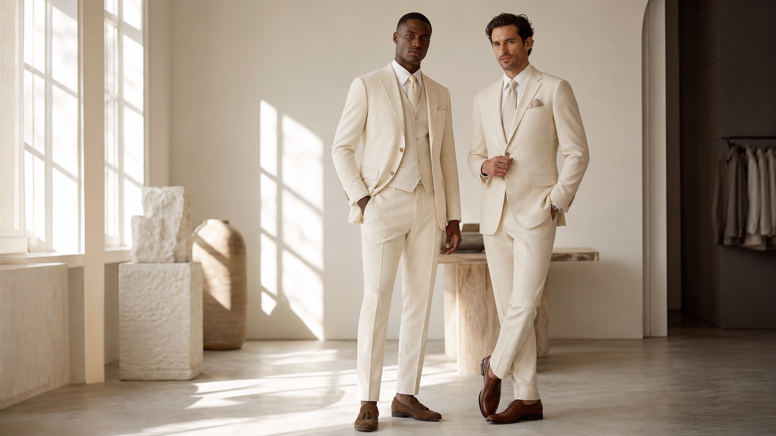 Custom Ivory Suits