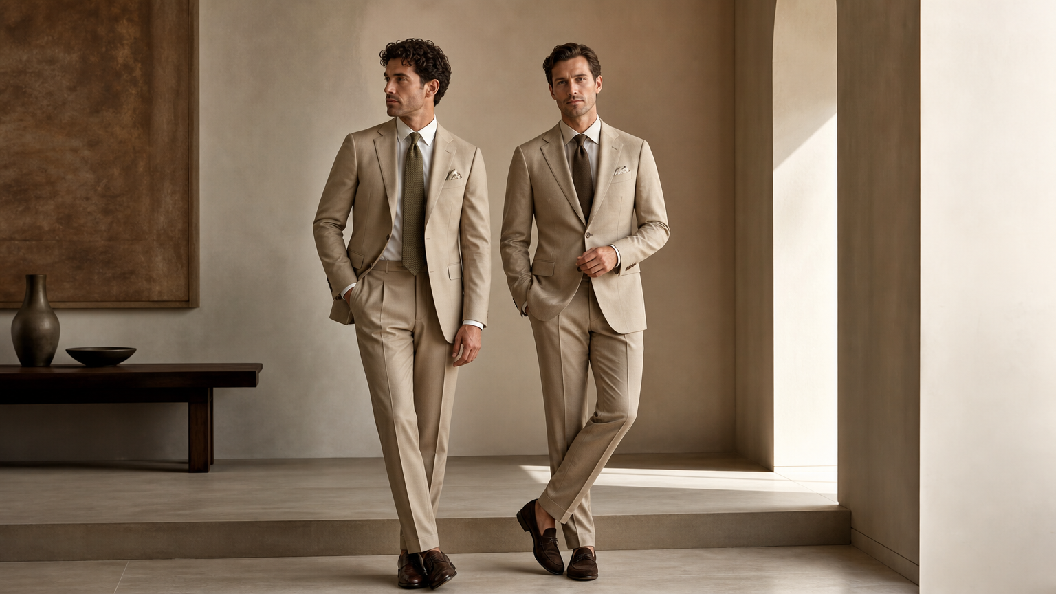 Custom Khaki Suits