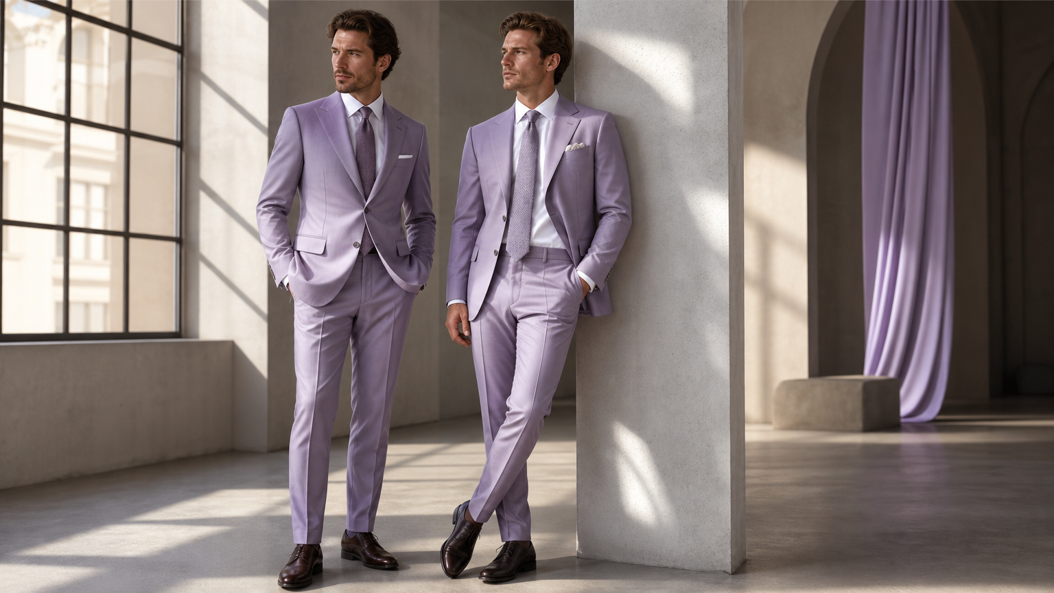 Custom Lilac Suits
