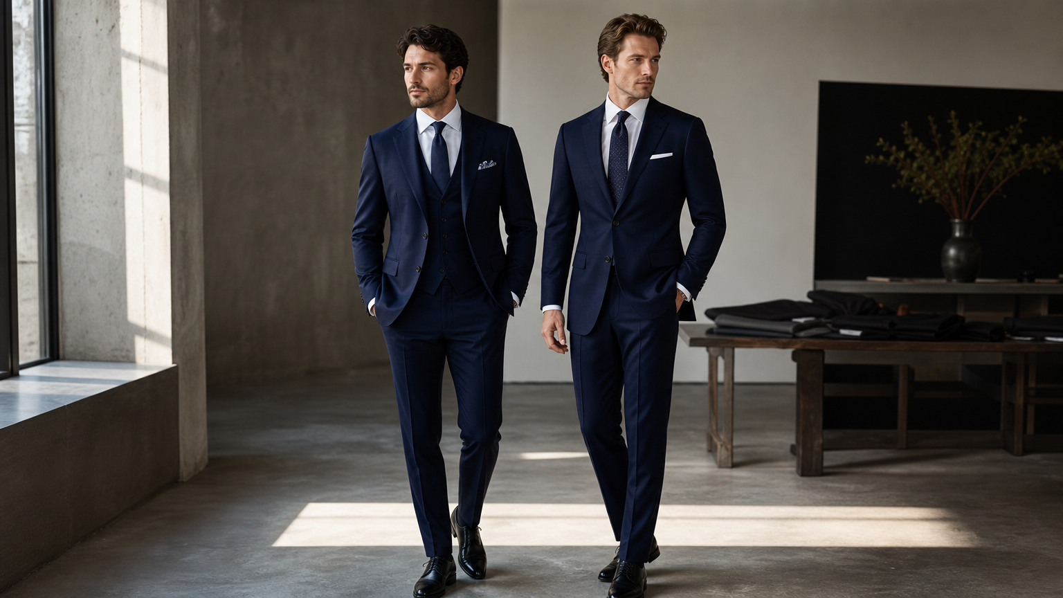 Custom Midnight Blue Suits