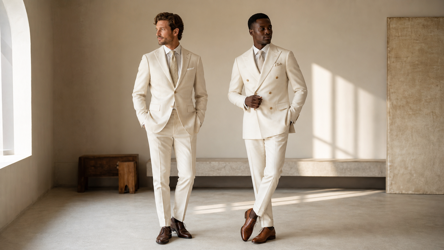 Custom Off-White Suits