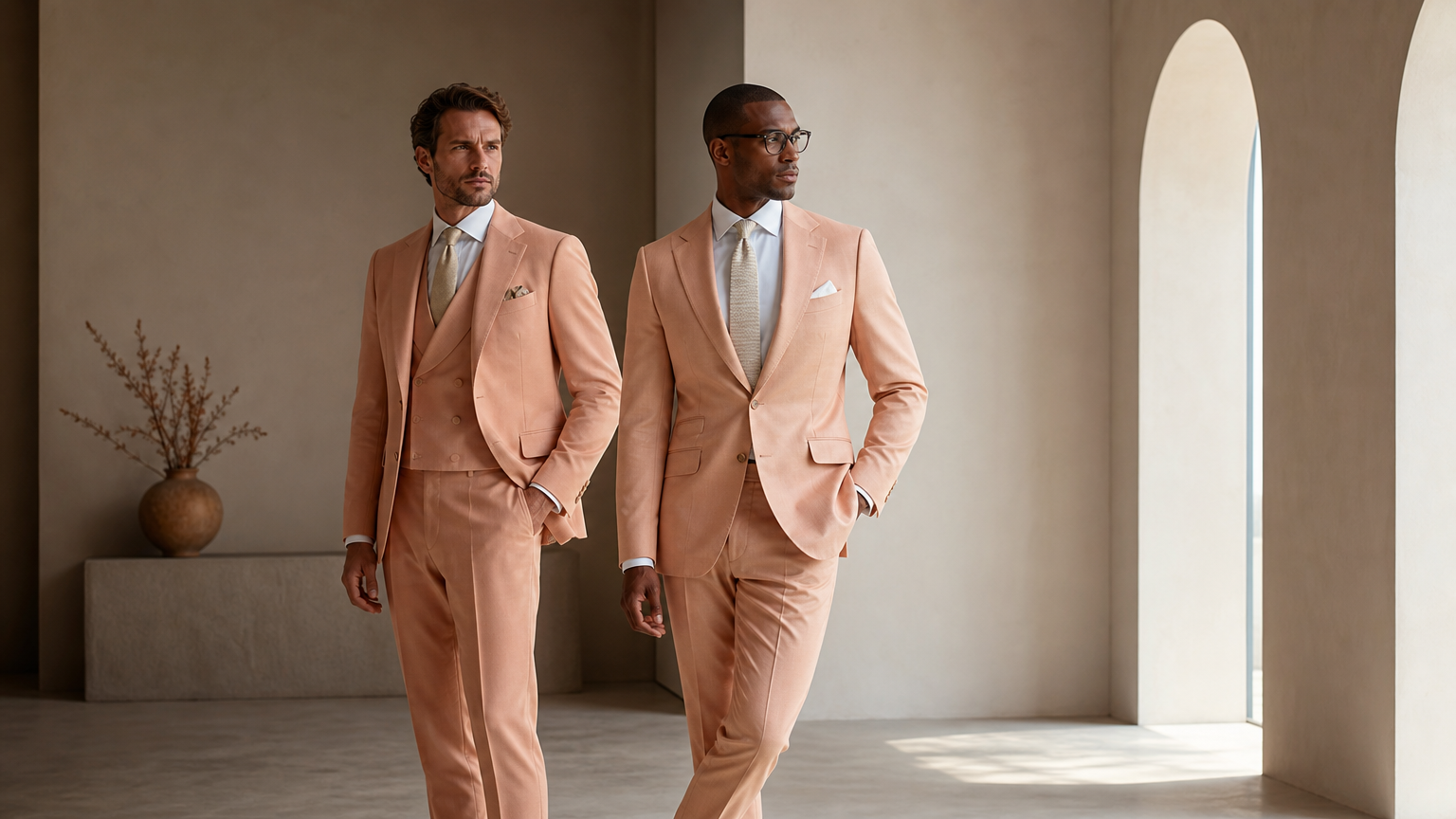Custom Peach Suits