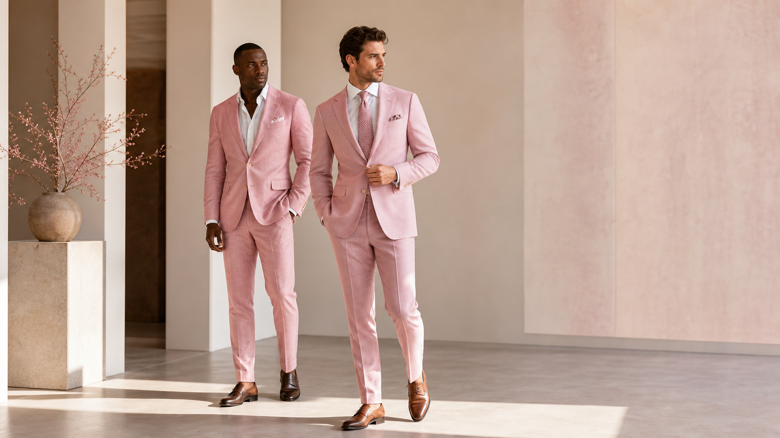 Custom Pink Suits