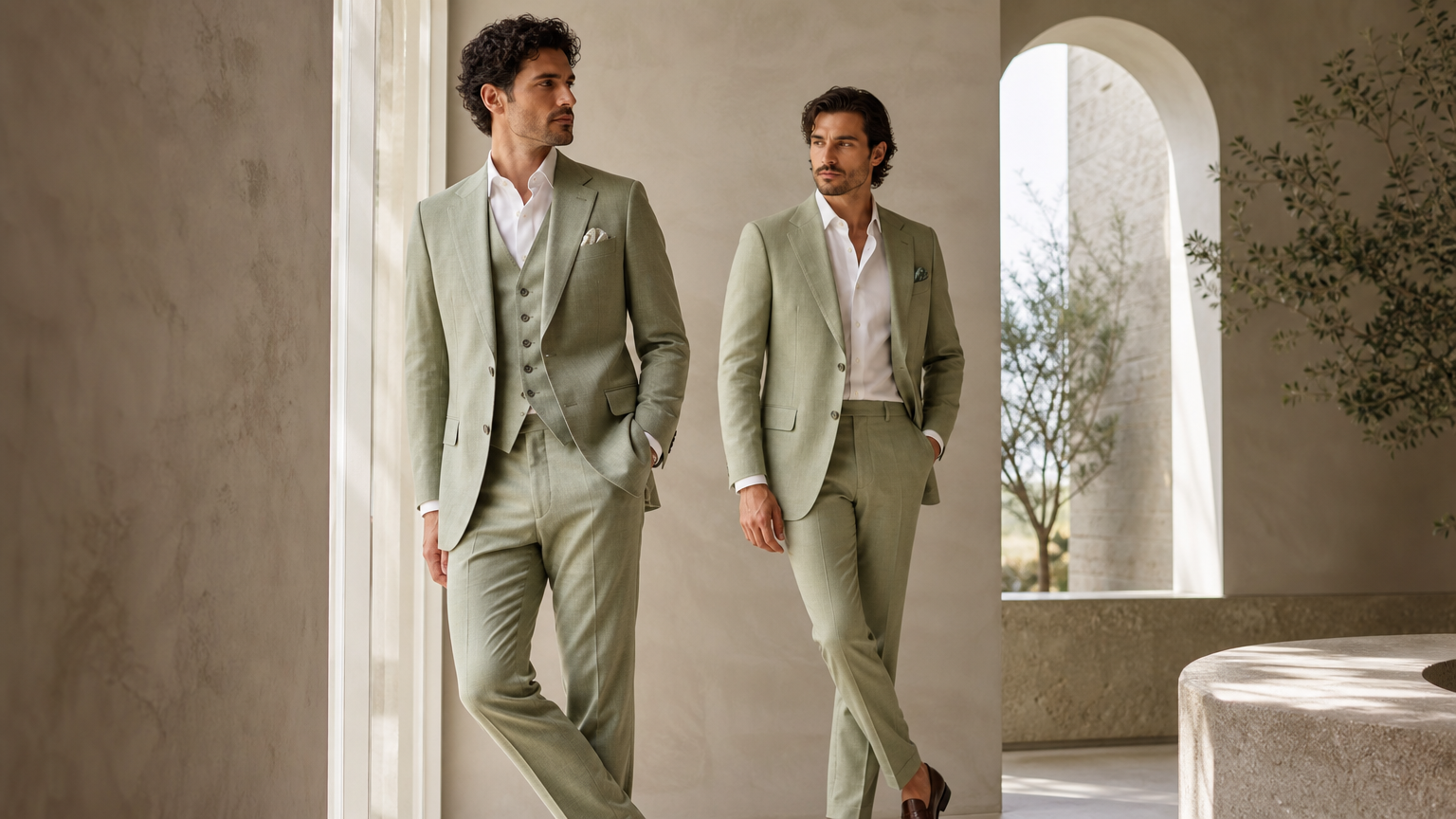 Custom Pistachio Suits