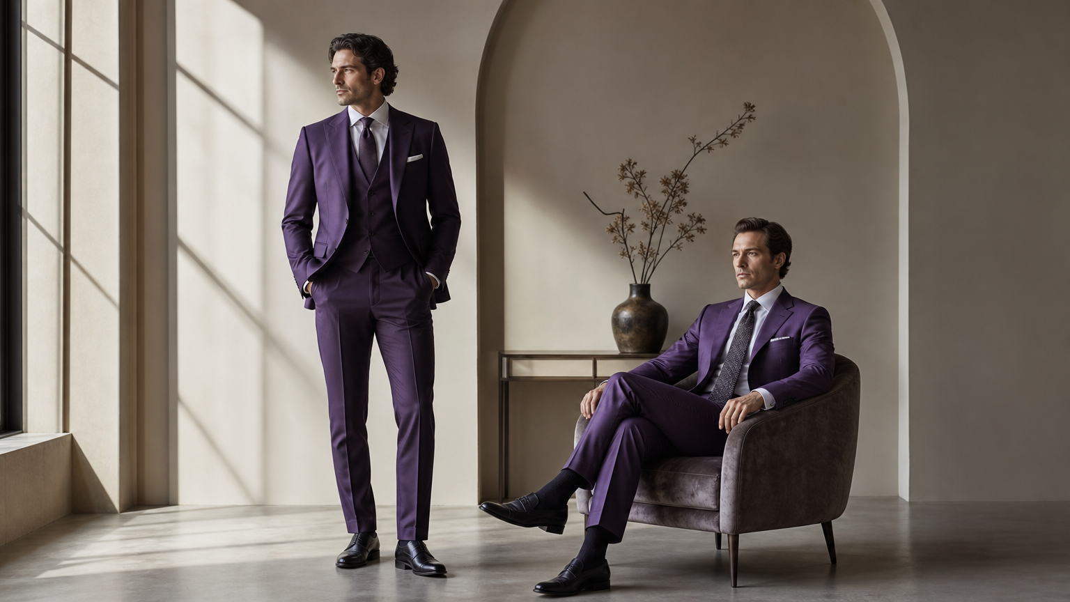 Custom Purple Suits