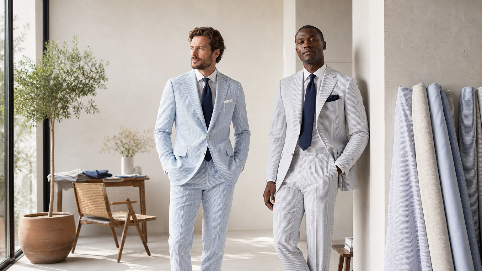 Custom Seersucker Suits